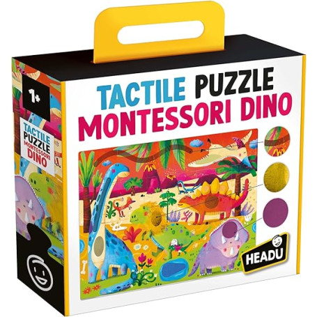 PUZZLE TATTILE DINO MONTESSORI 