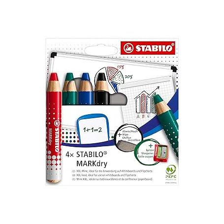 PASTELLONI STABILO MARKDRY CONF.4PZ 