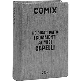 DIARIO 16 MESI MINI COMIX BLACK&SILVER 