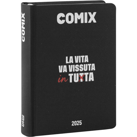 DIARIO 16 MESI MINI COMIX BLACK&WHITE 