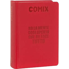 DIARIO 16 MESI MINI COMIX DEEP RED 