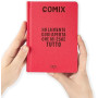 DIARIO 16 MESI MINI COMIX DEEP RED 