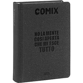 DIARIO 16 MESI MINI COMIX CHARCOAL 