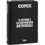 DIARIO 16 MESI MINI COMIX BLACK&SILVER 