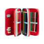 ASTUCCIO 3 ZIP BICOLOR ROSSO COLOURBOOK 