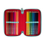 ASTUCCIO 3 ZIP BICOLOR ROSSO COLOURBOOK 