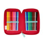 ASTUCCIO 3 ZIP BICOLOR ROSSO COLOURBOOK 