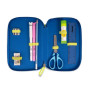 ASTUCCIO 3 ZIP BICOLOR BLU COLOURBOOK 