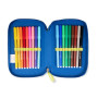 ASTUCCIO 3 ZIP BICOLOR BLU COLOURBOOK 