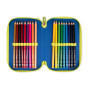 ASTUCCIO 3 ZIP BICOLOR BLU COLOURBOOK 