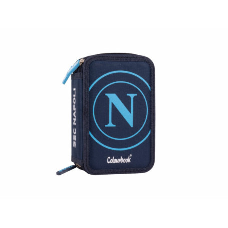 ASTUCCIO TRE ZIP SSC NAPOLI COLOURBOOK BLU