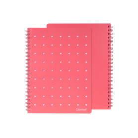 QUADERNO A6 SPIRALATO PIN-IT 1RIGO ROSSO COLOURBOOK