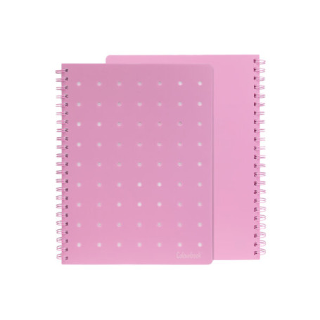 QUADERNO A6 SPIRALATO PIN-IT 1RIGO ROSA COLOURBOOK