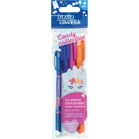 PENNA TRATTO CANCELLIK CANDY COLLECTION CONF.4PZ ASSORTITE