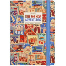 AGENDA 12 MESI SETTIMANALE MEDIUM TRAVEL STICKERS LEGAMI