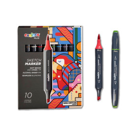 SKETCH MARKER BRUSH CARIOCA PLUS CONF.10 