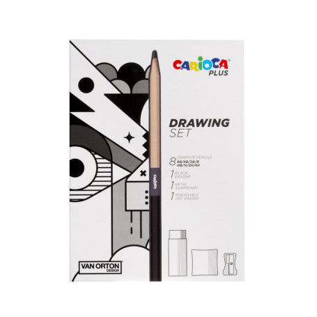 DRAWING SET CARIOCA PLUS PZ.8