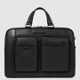 BORSA 2 MANICI 1COMPARTO PORTA PC IN PELLE 15.6"