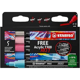 MARCATORE ACRILICO FREE T300 ARTY STABIL CONF.5PZ