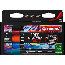 MARCATORE ACRILICO FREE T300 ARTY STABIL CONF.5PZ