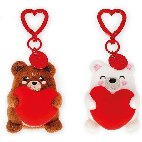 SET 2 PORTACHIAVI PELUCHE-TEDDY BEAR 