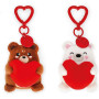 SET 2 PORTACHIAVI PELUCHE-TEDDY BEAR 