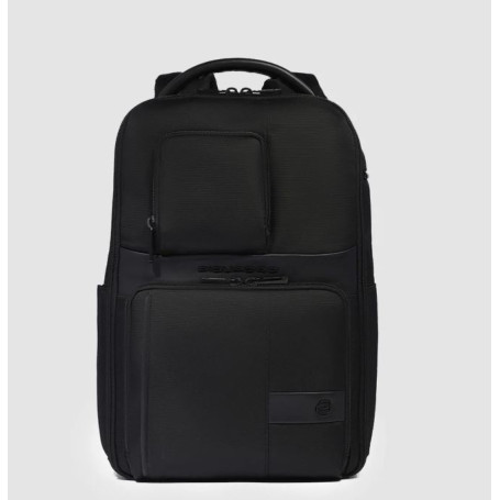 ZAINO PORTA COMPUTER IN TESSUTO E PELLE 14"