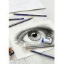 SET MATITE DI GRAFITE GOLDFABER CONF.8PZ + ACCESSORI FABER-CASTELL