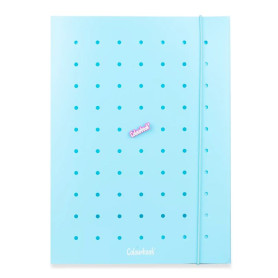 CARTELLINA A4 C/ELASTICO IN PPL PIN-IT SKY BLUE COLOURBOOK