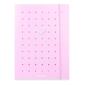 CARTELLINA A4 C/ELASTICO IN PPL PIN-IT ORCHID ROSE COLOURBOOK