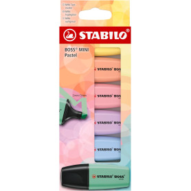 EVIDENZIATORI STABILO BOSS MINI CONF.6PZ PASTEL
