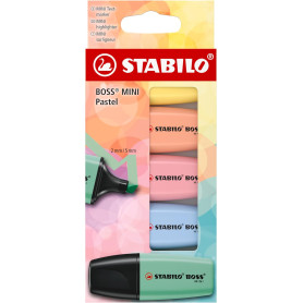 EVIDENZIATORI STABILO BOSS MINI CONF.5PZ PASTEL
