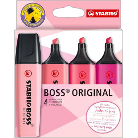EVIDENZIATORI STABILO BOSS CONF.4PZ PINK 