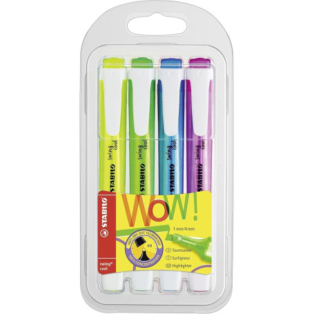 EVIDENZIATORE SWING COOL SET 4PZ STABILO 
