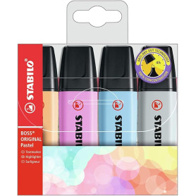 EVIDENZIATORE BOSS ORIGINAL PASTEL SET 4 PZ STABILO
