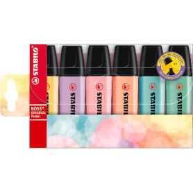 EVIDENZIATORE BOSS ORIGINAL PASTEL SET 6 PZ STABILO