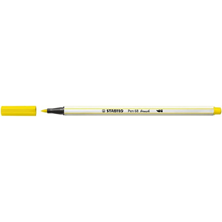 PENNARELLO STABILO PEN 68 BRUSH GIALLO LIMONE